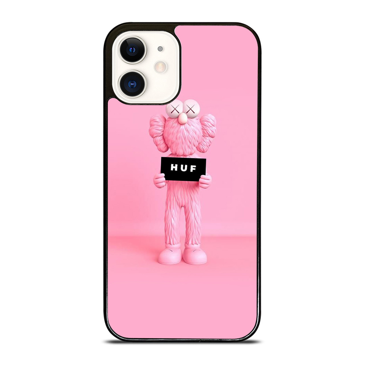 PINK KAWS X HUF STREETWEAR iPhone 12 Case Cover